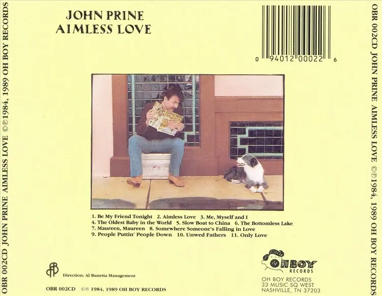 John Prine 'Aimless Love' CD