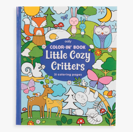 ooly ooly color-in book: little cozy critters