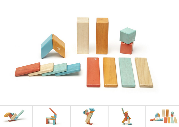 tegu (faire) tegu magnetic wooden block set