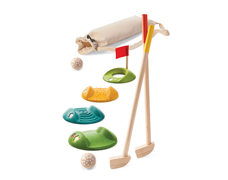 plan toys (faire) plantoys indoor/outdoor mini golf set 3y+