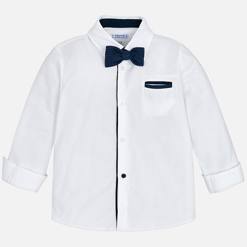 Mayoral mayoral luxe buttondown w/ bowtie