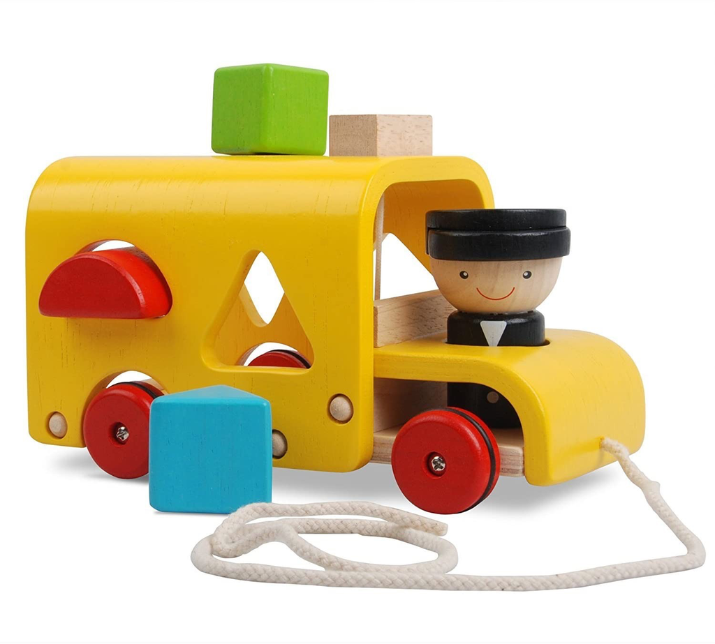 plan toys (faire) plantoys sorting bus 12m+