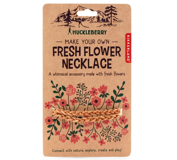 kikkerland huckleberry flower necklace