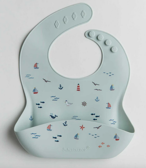 loulou lollipop loulou lollipop printed silicone bibs