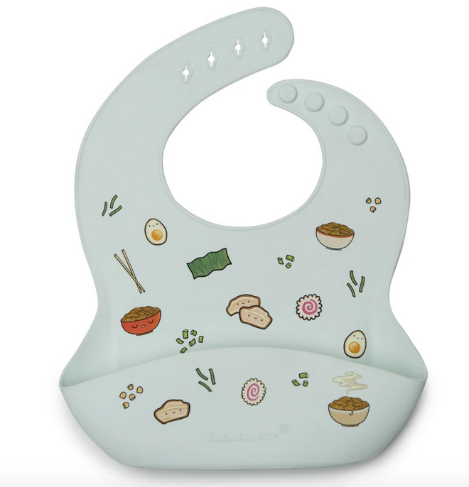 loulou lollipop loulou lollipop printed silicone bibs