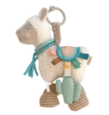 Itzy ritzy itzy ritzy link & love llama plush with teether
