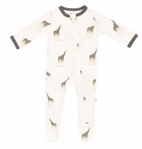 kyte baby kyte baby printed footie giraffe, jurassic, stream shark, moo