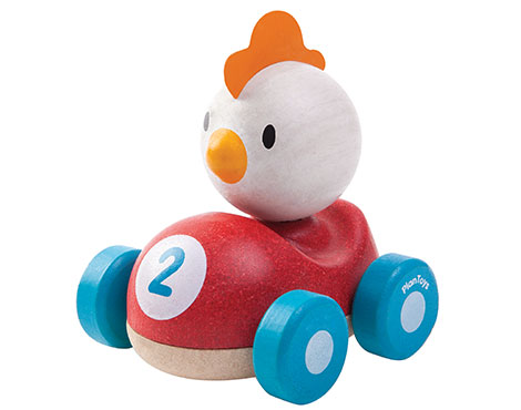 plan toys (faire) plantoys little racer, chicken 12m+