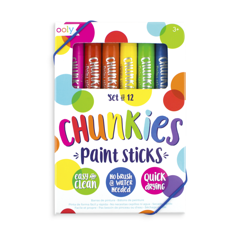ooly ooly chunkies paint sticks, set of 12