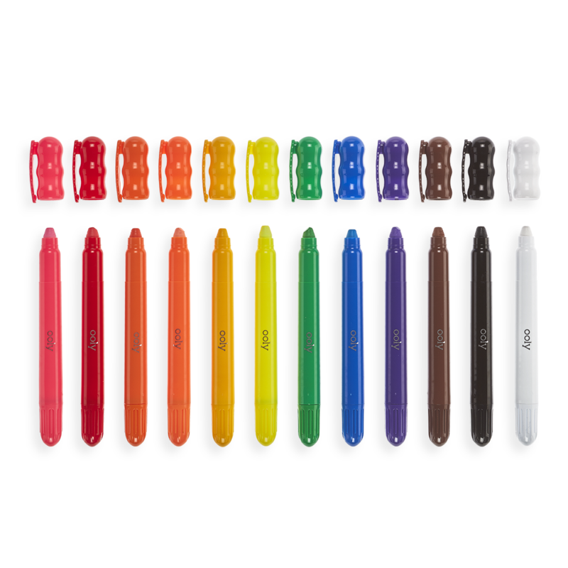 ooly ooly rainy day gel crayons (set of 12)