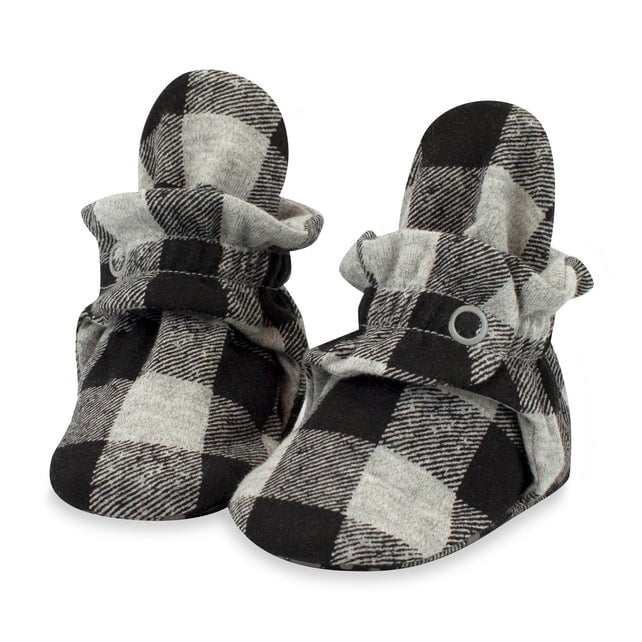 Zutano zutano printed cotton booties