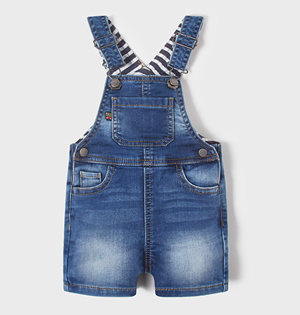 Mayoral mayoral denim overall shorts