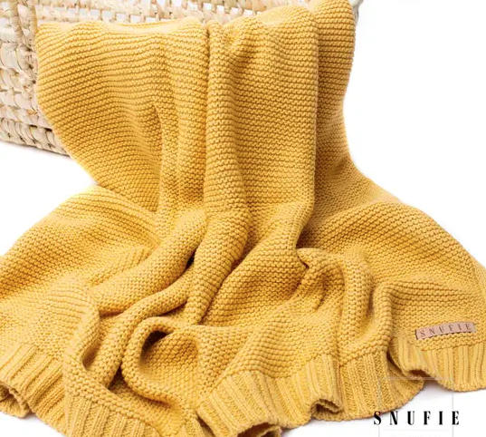 snufie snufie knitted blanket