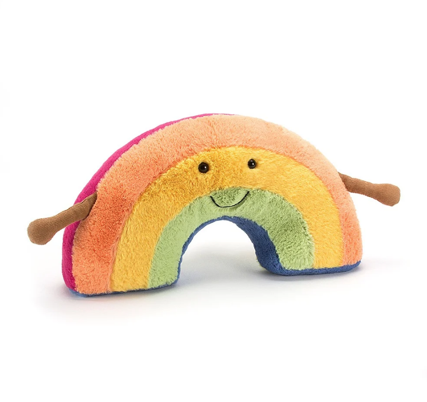 Jellycat jellycat amuseable rainbow, 7” x 12”