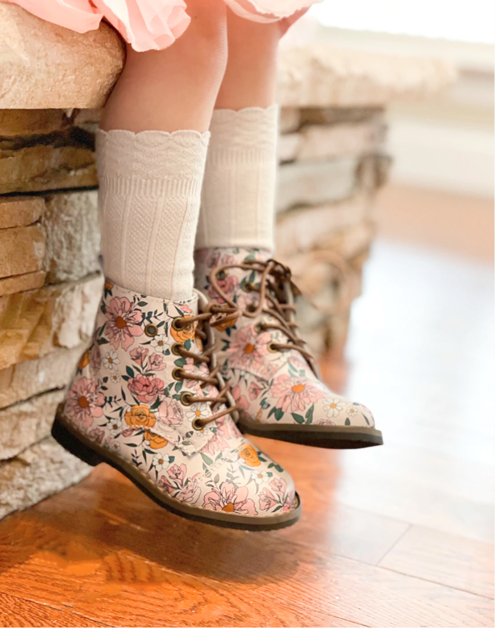 baby mocc baby mocc floral combat boot