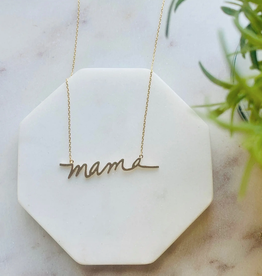 pretty simple (faire) mama necklace, 15"-18"