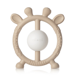 ali + oli ali + oli silicone giraffe teether