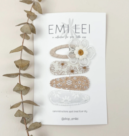 emi lei emi lei barrettes, set of 4