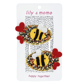 lily & momo lily & momo honey bee hair clips
