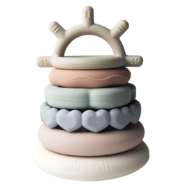 ali + oli ali + oli silicone stacking ring tower