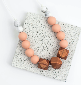 seb and roo copper teething necklace 28"