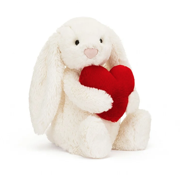 Jellycat jellycat bashful bunny w/ red heart