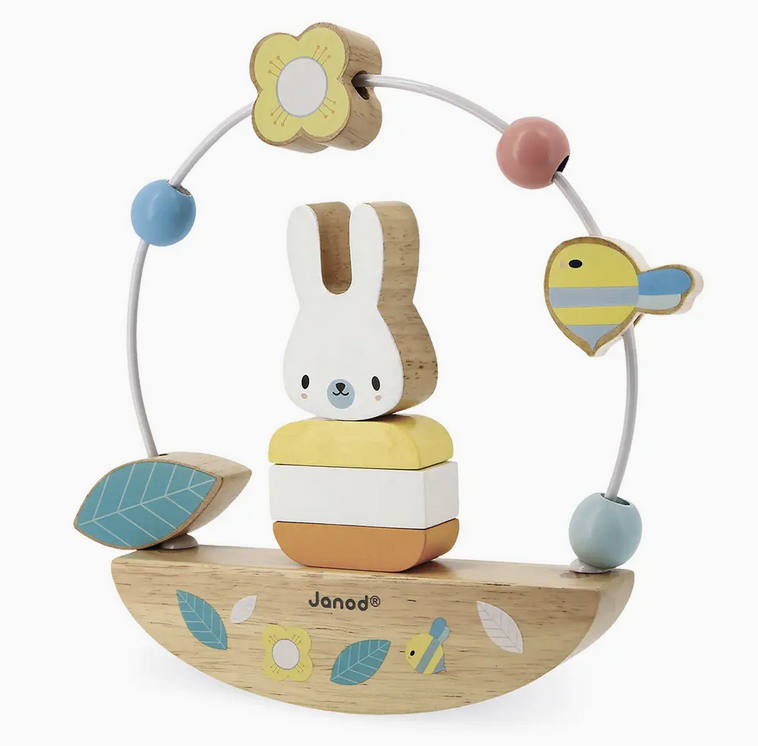 janod bead maze & rocking rabbit