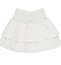 vignette vignette white tiered skort