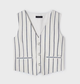 Mayoral mayoral striped linen vest