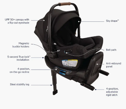 Nuna nuna PIPA Aire RX infant car seat + RELX base