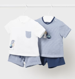 Mayoral mayoral navy shorts set