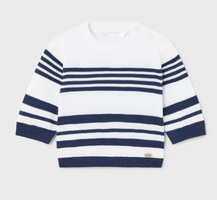 Mayoral mayoral nautical striped sweater
