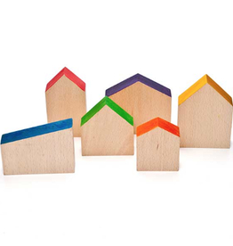 grapat grapat wooden houses play set 3+
