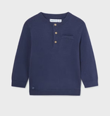 Mayoral mayoral deep blue henley sweater