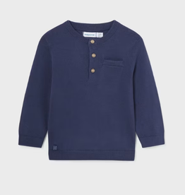 Mayoral mayoral deep blue henley sweater
