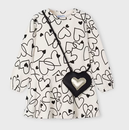 Mayoral mayoral heart dress & purse