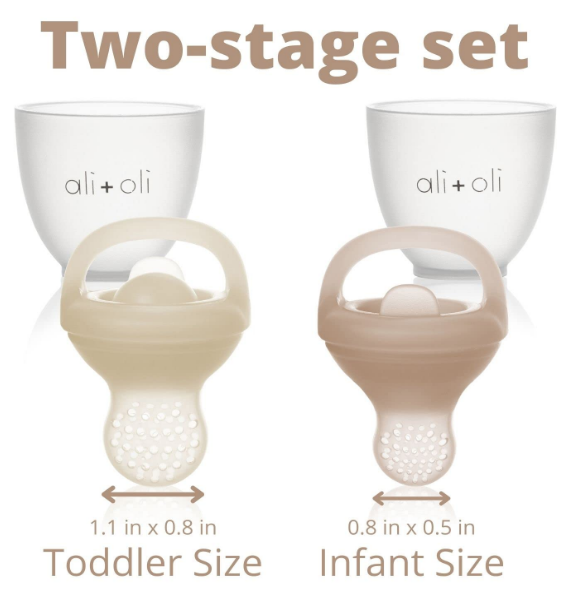 ali + oli ali + oli 2 stage pacifier feeder set