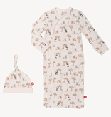 magnetic me magnetic me gown + hat set