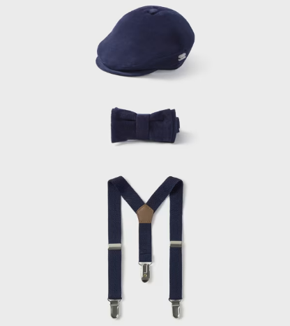 Mayoral mayoral cap, bowtie & suspenders