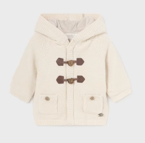 Mayoral mayoral lined & hooded cardigan