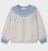 Mayoral mayoral sky sheep fair isle sweater