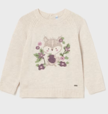 Mayoral mayoral sparkly fox sweater