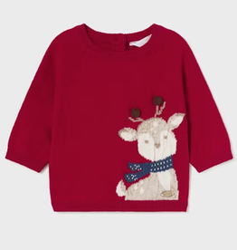 Mayoral mayoral red reindeer sweater