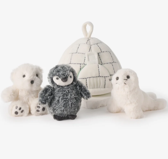 elegant baby arctic friends play set