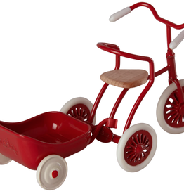 Maileg maileg tricycle & hanger (red)