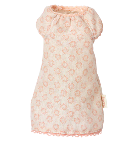 Maileg maileg bunny with floral dress and nightgown, size 1