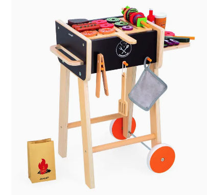 janod pretend wooden bbq