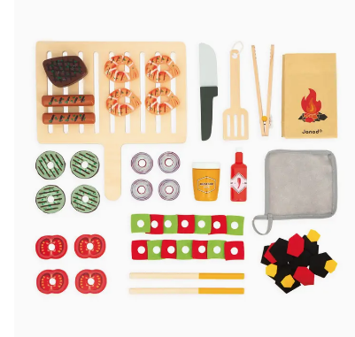 janod pretend wooden bbq