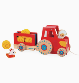 janod pull-along tractor 12m+