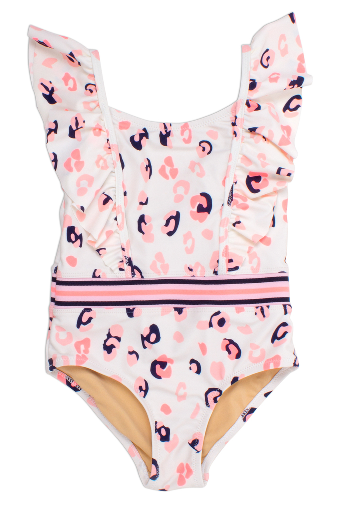 shade critters one piece ruffle shoulders suit